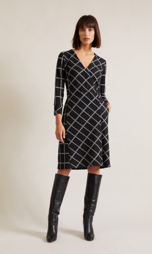 LANIUS-wrap-dress-black