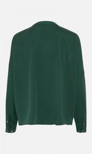 AMOV_Cille_Tencel_Blouse_bottle_green2