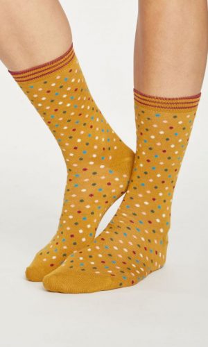 dotty-sokken-geel-bamboe-thought-clothing