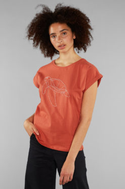 dedicated-t-shirt-visby-sea-turtle-terracotta-red