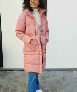 basic-apparel-jas-dagmar-roze-winterjas