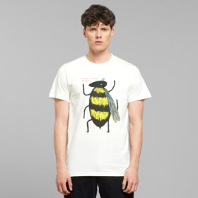 T-Shirt Stockholm Shrigley Bee Off White