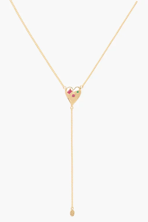 wildthings-collectables-colorful-heart-ketting-goud-40-cm