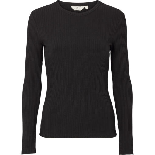 basic-apparel-top-rhoda-longsleeve-zwart