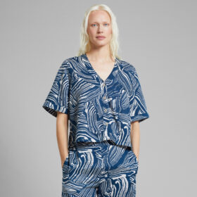 Blouse Odense Clay Swirl Blue