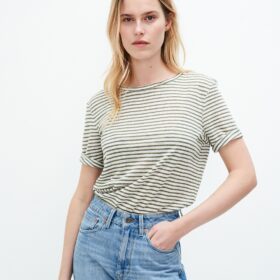 T-shirt Olivia Striped Sage Green