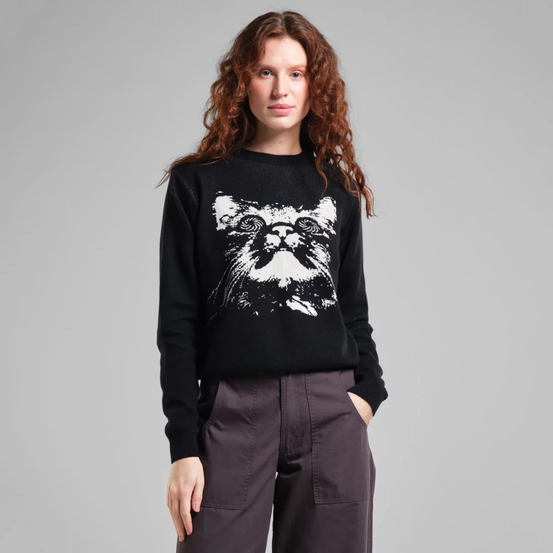 dedicated-brand-sweater-arendal-psychedelic-cat-black