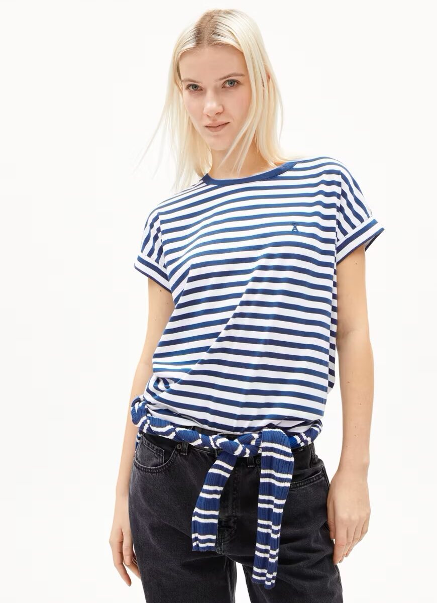 armedangels-t-shirt-idaara-stripes-white-lapis-blue