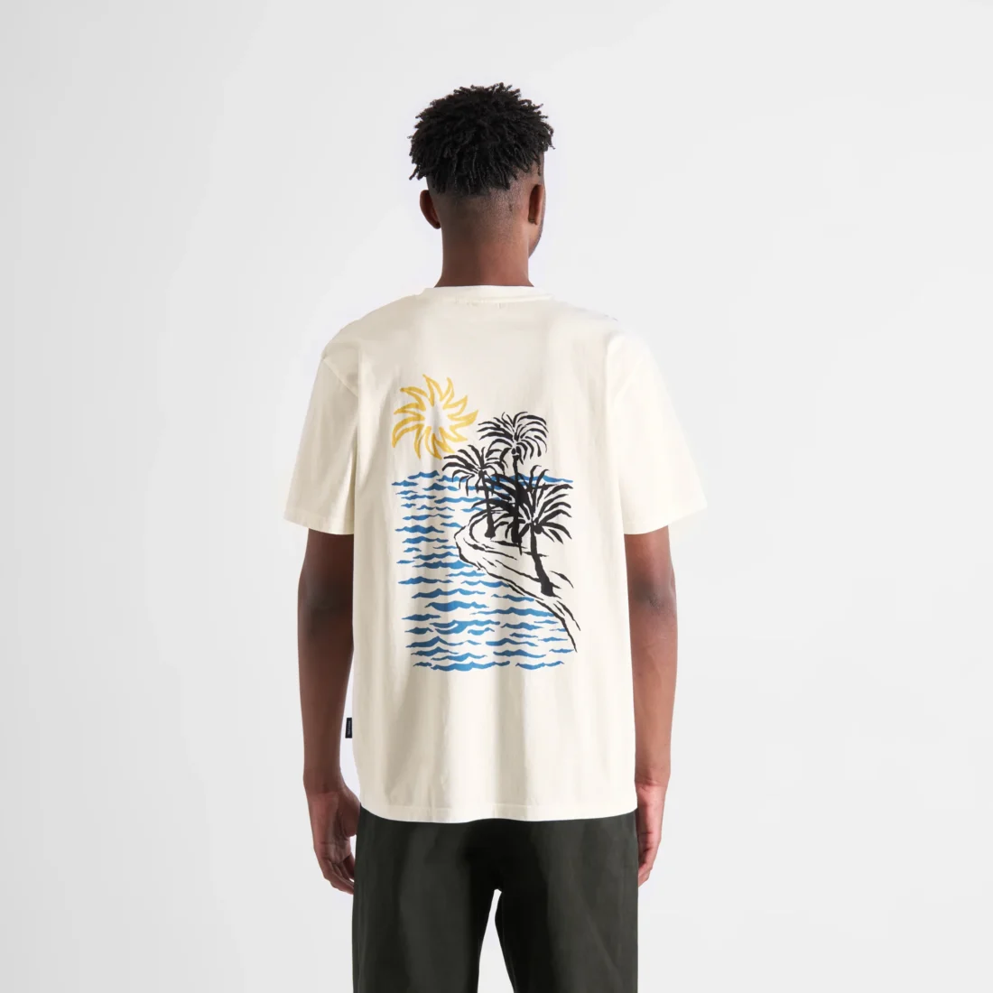 T-Shirt Stockholm Sun and Sea Offwhite - Afbeelding 2