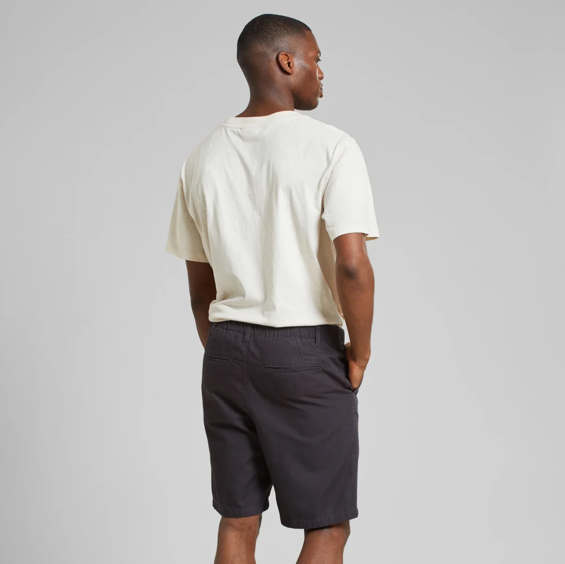 Chino Shorts Nacka Canvas Phantom Black - Afbeelding 4