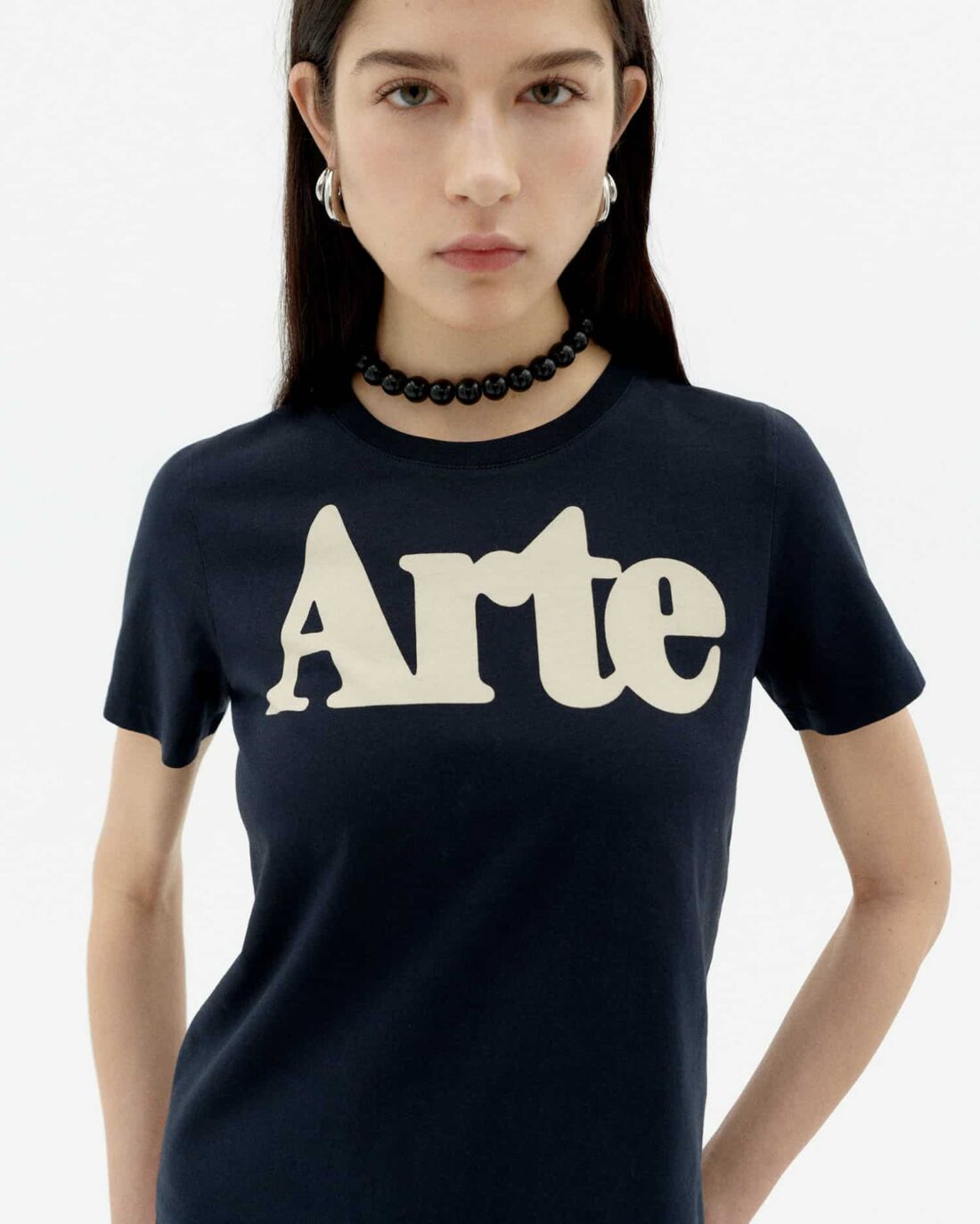 Thinking Mu T-shirt Ida Arte Navy - Afbeelding 2