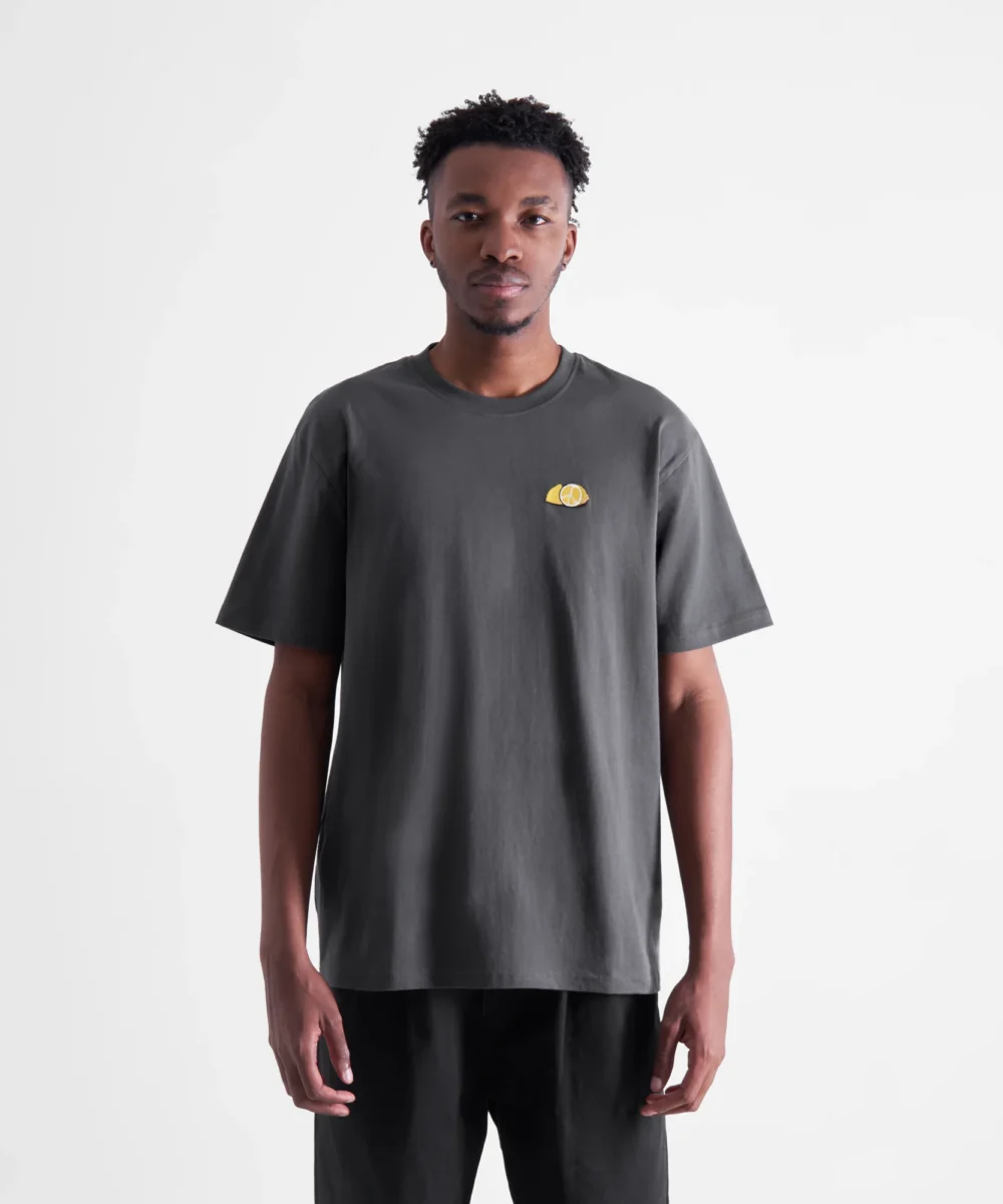 dedicated-brand-t-shirt-stockholm-lemon-peace-charcoal