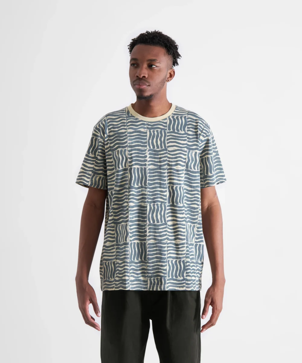 dedicated-brand-t-shirt-stockholm-wave-tiles-blue