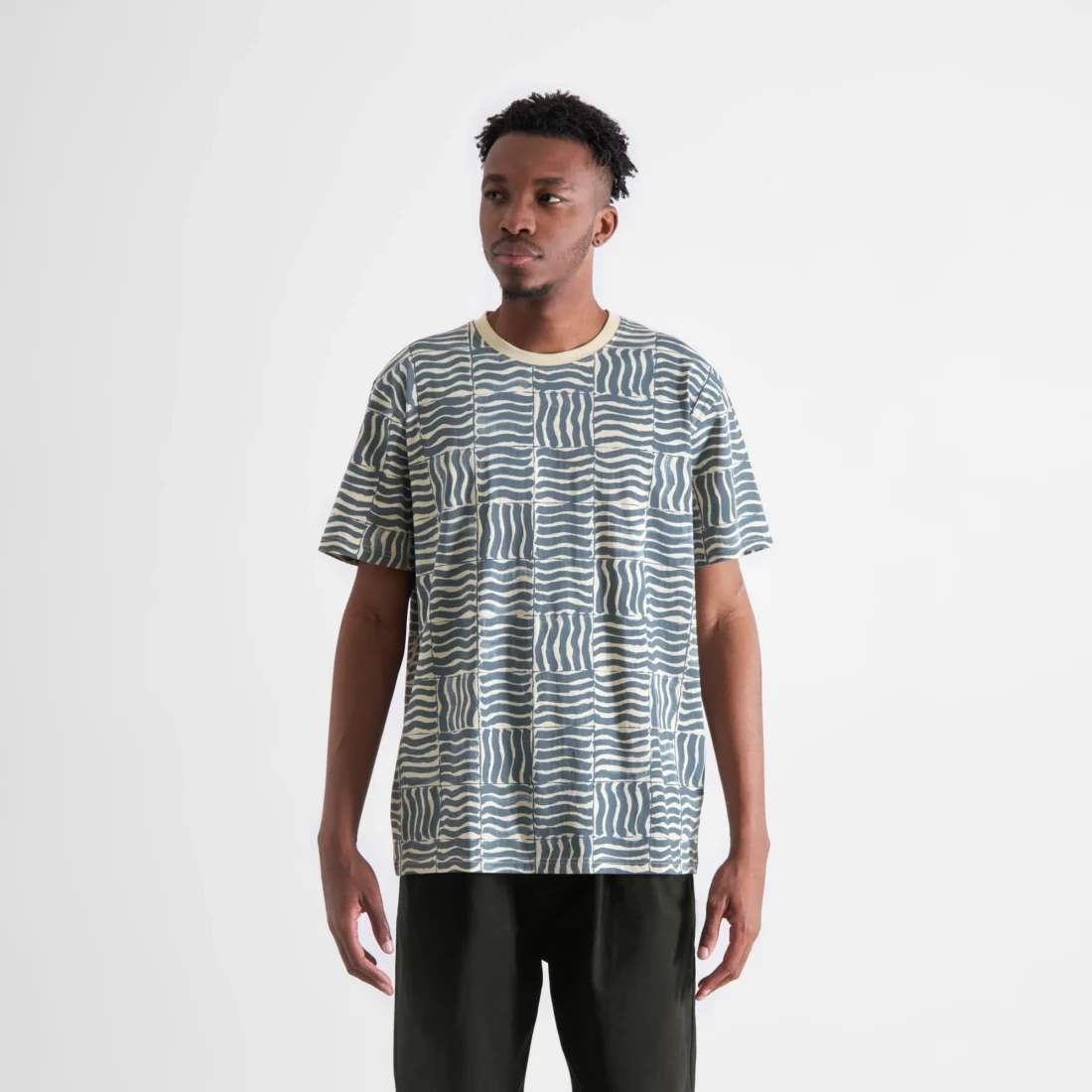 dedicated-brand-t-shirt-stockholm-wave-tiles-blue