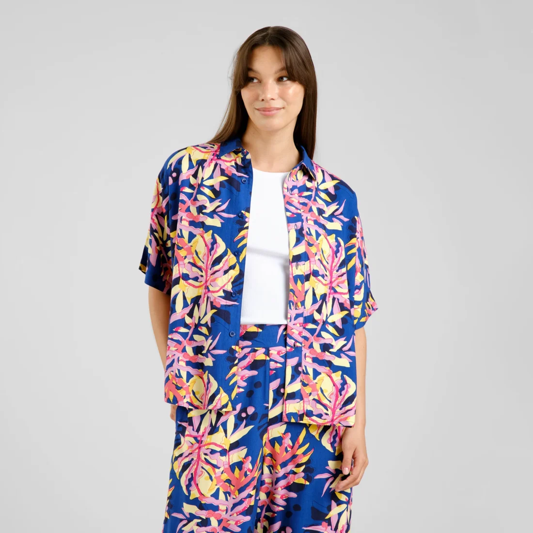 Shirt Alsvik Tropical Collage - Afbeelding 2