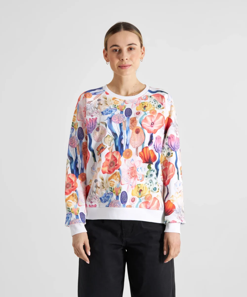 dedicated-brand-sweatshirt-ystad-fantasy-flowers-wit