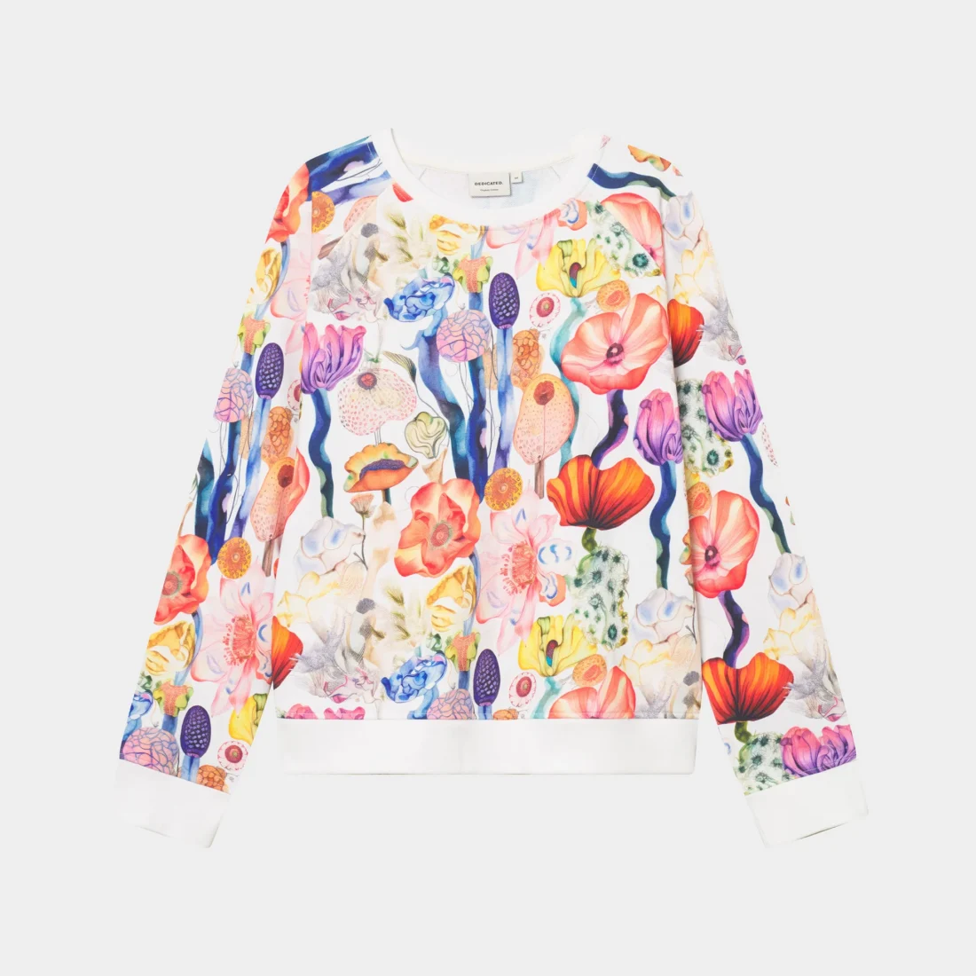 Sweatshirt Ystad Fantasy Flowers Wit - Afbeelding 2