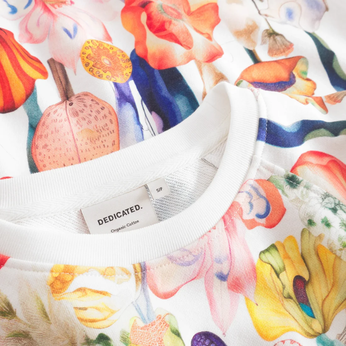 Sweatshirt Ystad Fantasy Flowers Wit - Afbeelding 4
