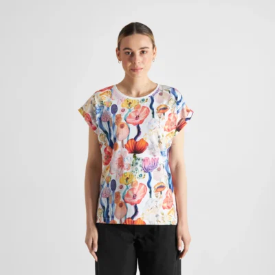 dedicated-brand-t-shirt-visby-fantasy-flowers-wit