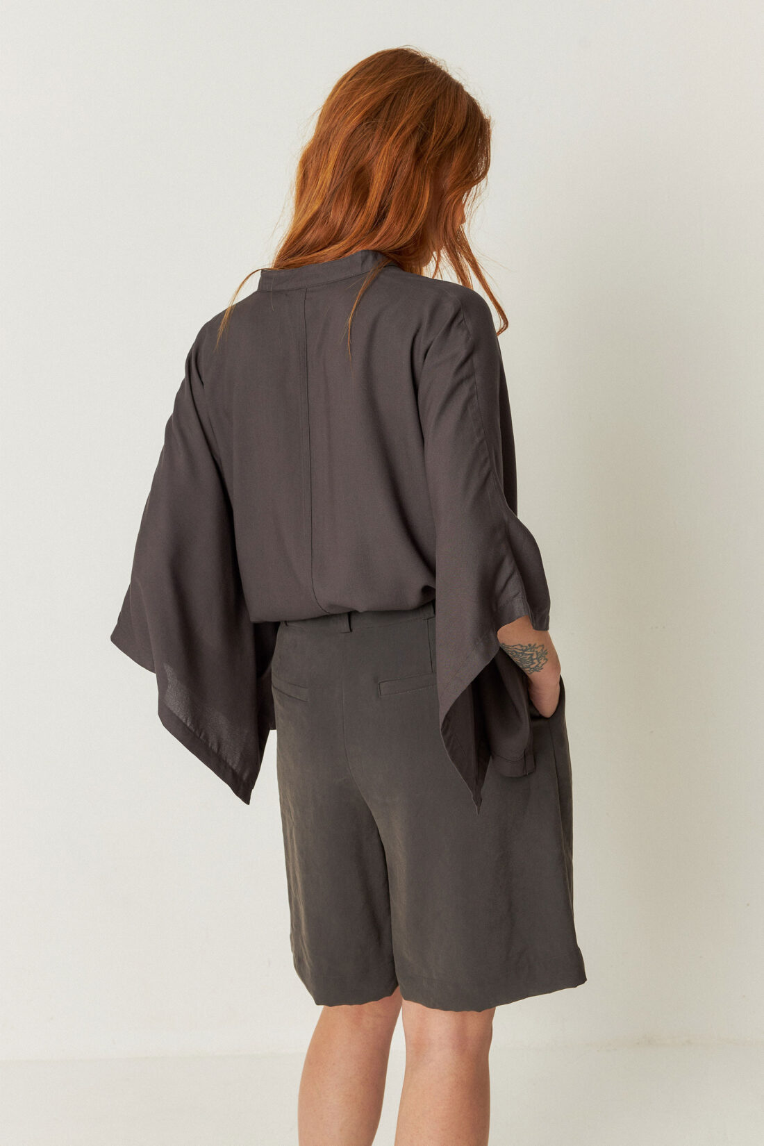 Blouse Doltza Dark Khaki - Afbeelding 3