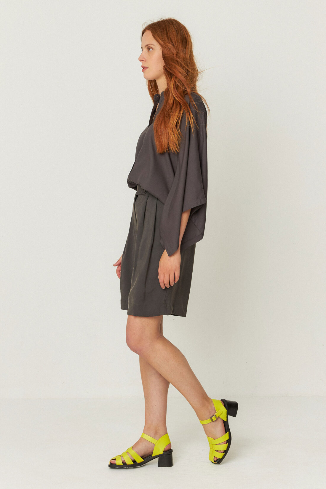 Blouse Doltza Dark Khaki - Afbeelding 4