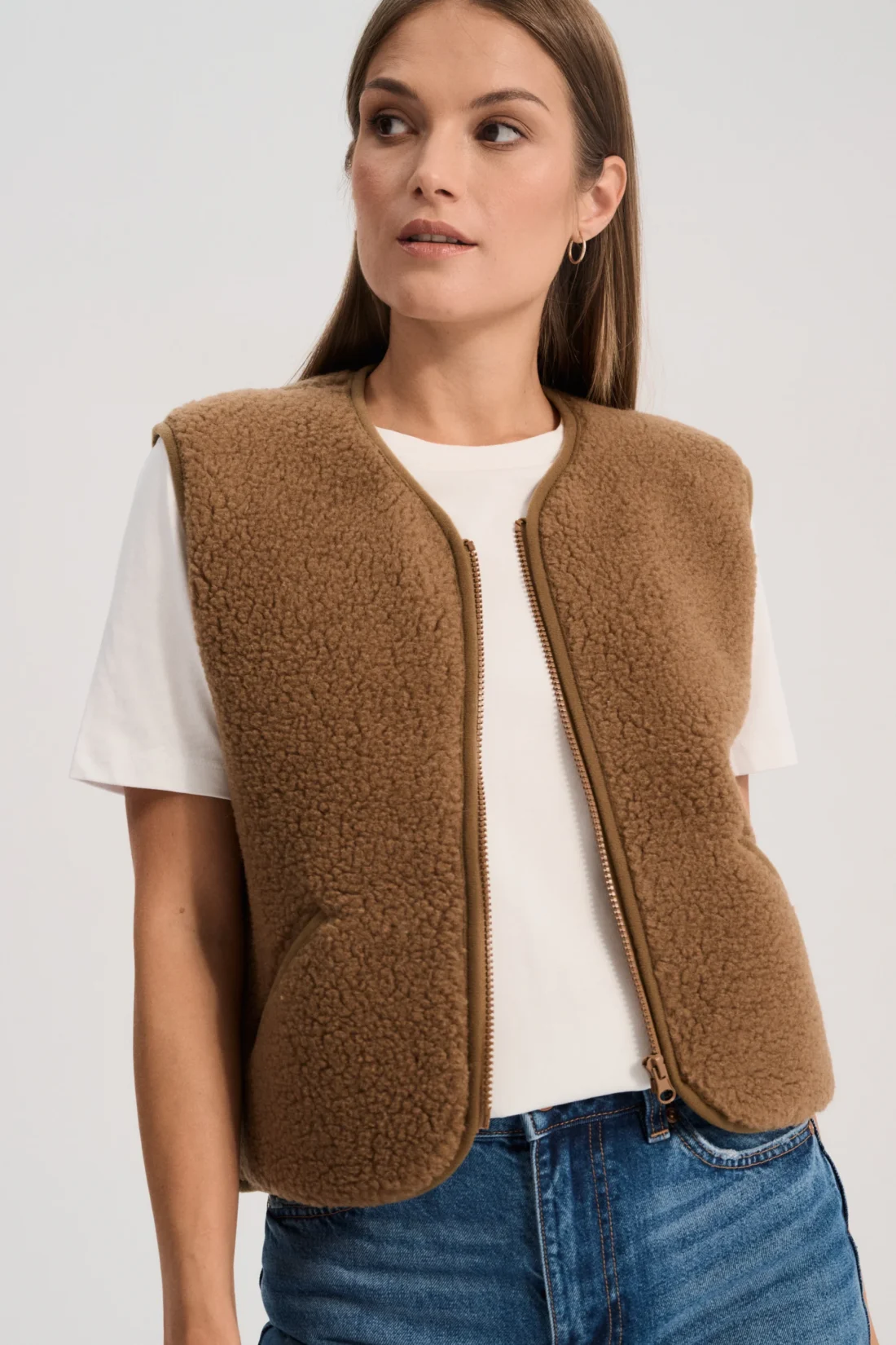 Alwero Bodywarmer Pos Light Teddy Brown - Afbeelding 3