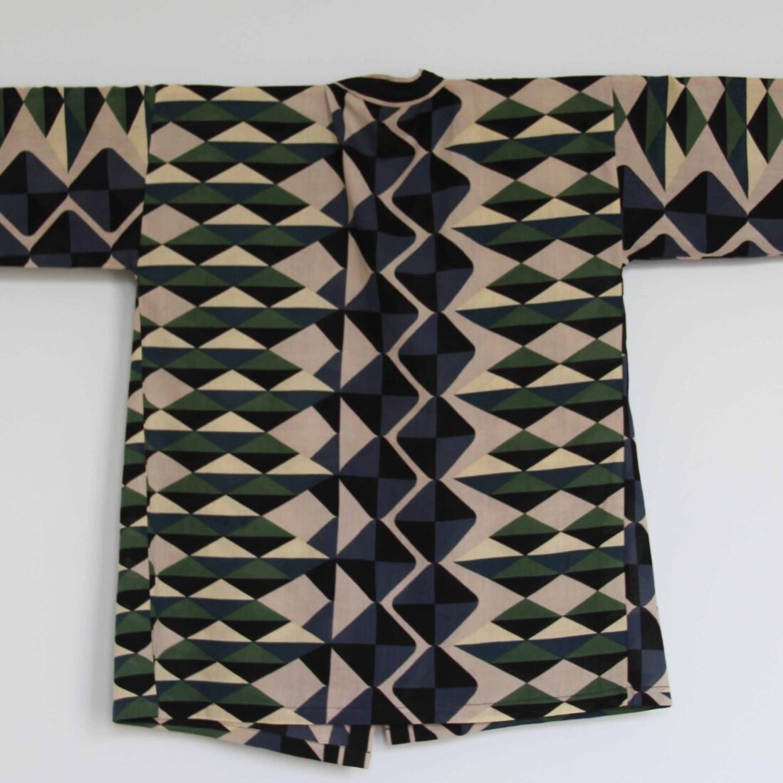 Kimono Biokatoen Polygone Noir - Afbeelding 5