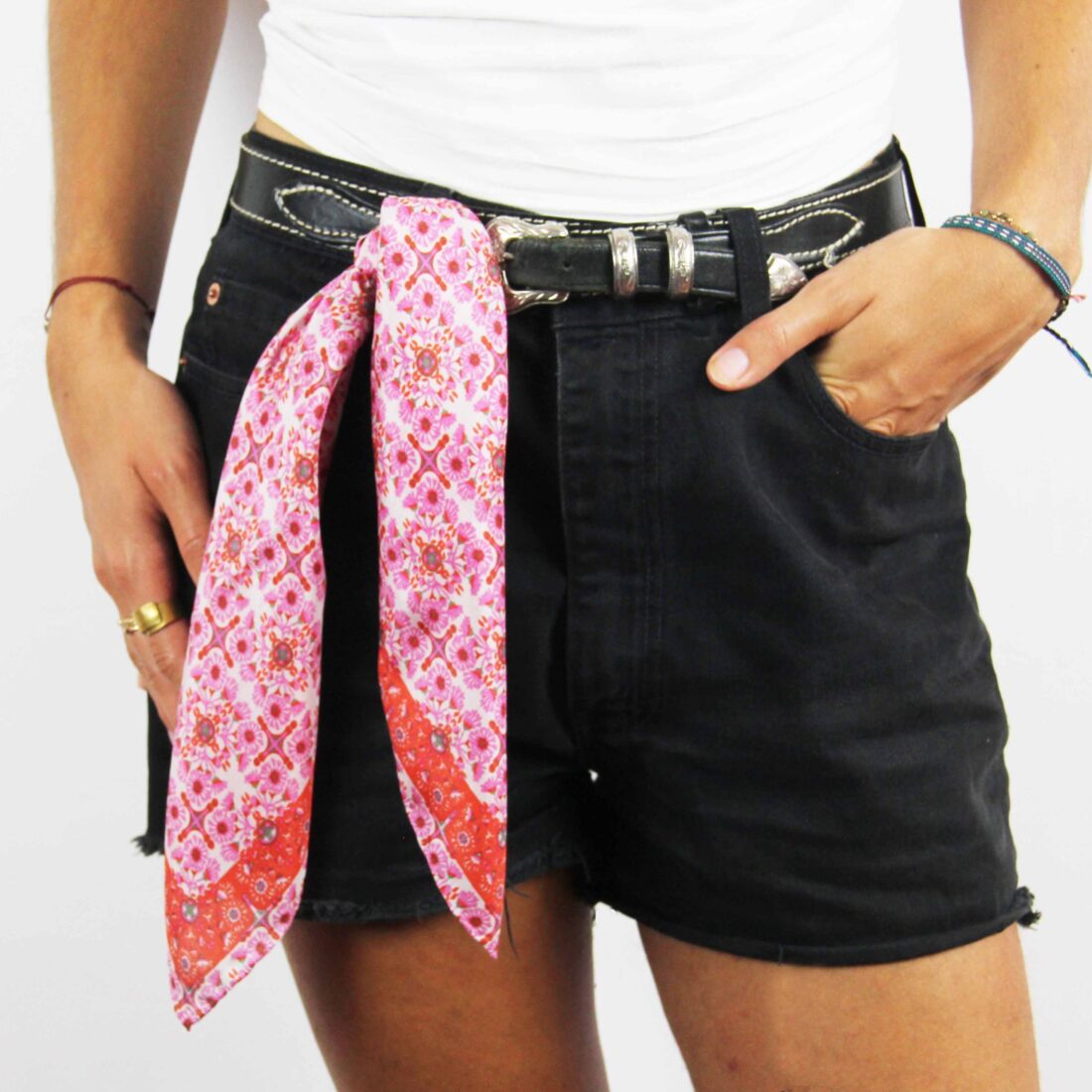 Sjaal Mini Agadir Fuchsia - Afbeelding 4