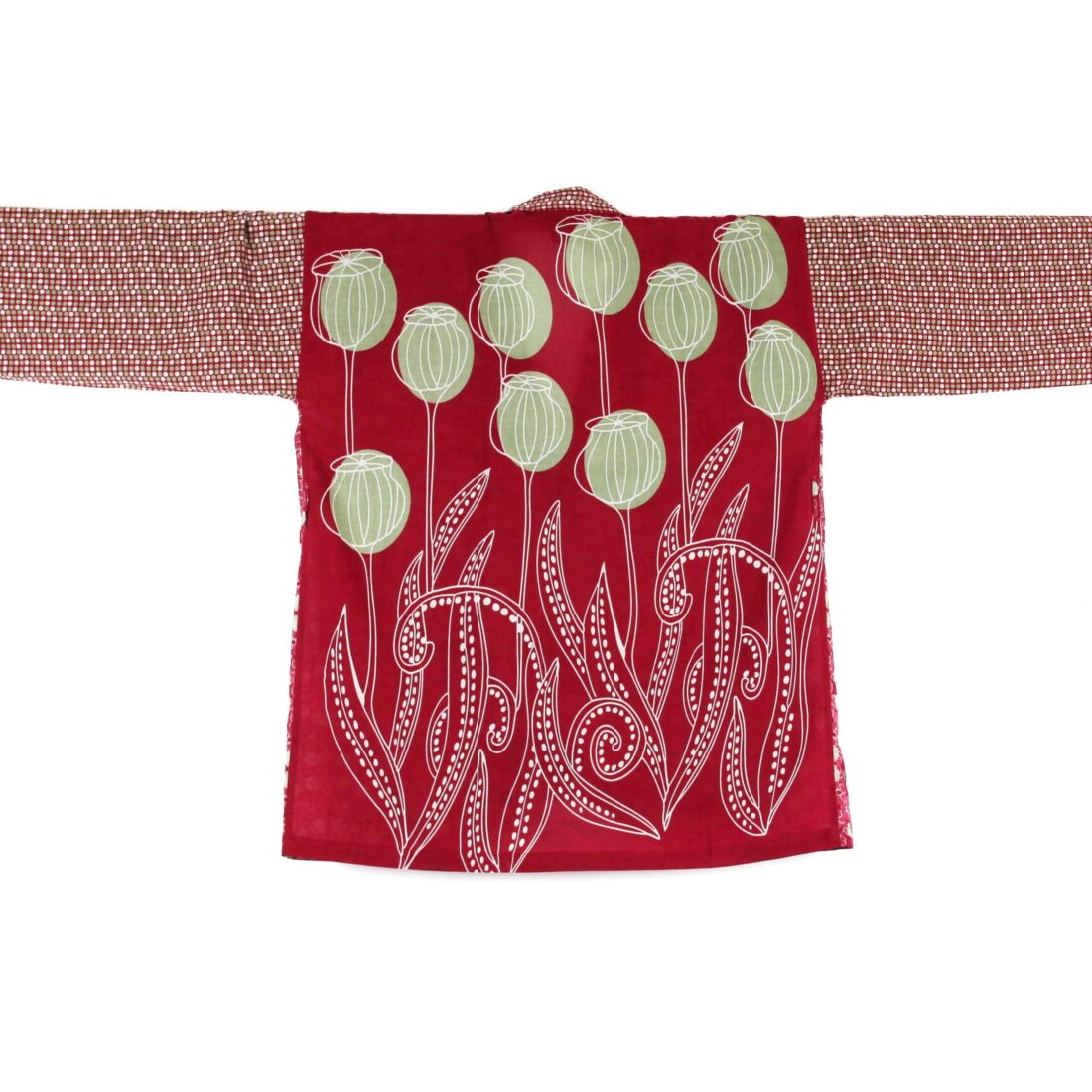 Kimono Biokatoen Kaboul Bordeaux - Afbeelding 3