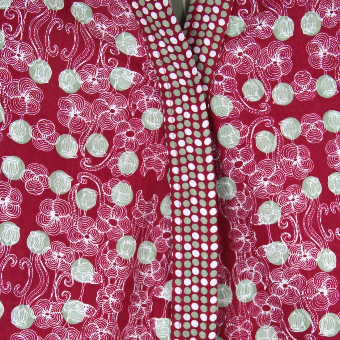 Kimono Biokatoen Kaboul Bordeaux - Afbeelding 4