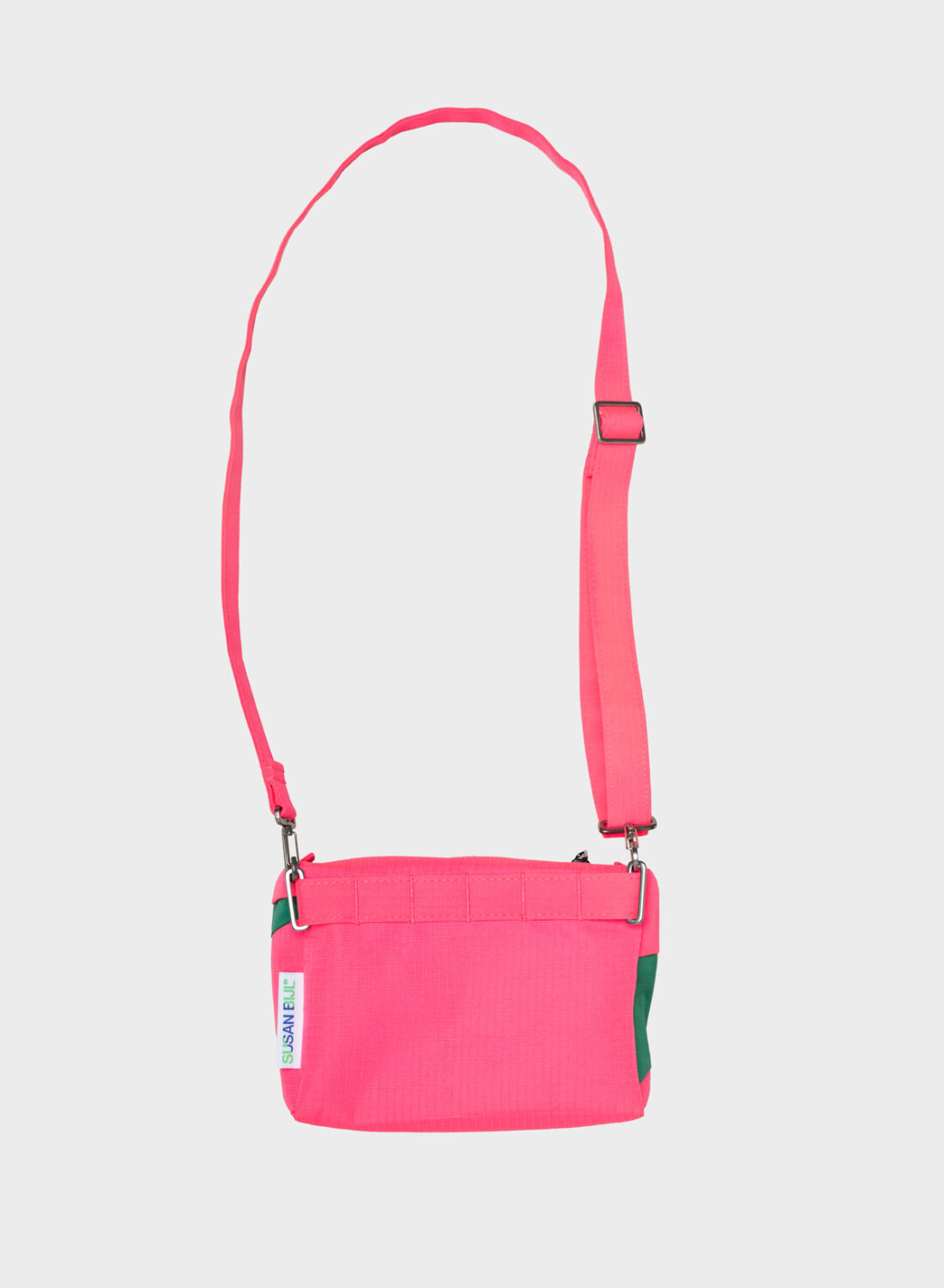 Susan Bijl | The New Bum Bag Fluo Pink & Seaweed Small - Afbeelding 2