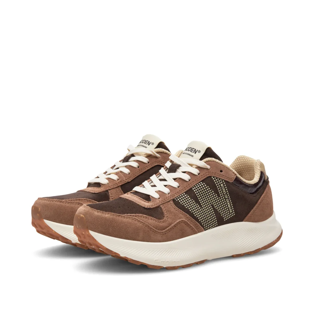 Woden | Mathilde Runner Suede Chocolate Multi - Afbeelding 2