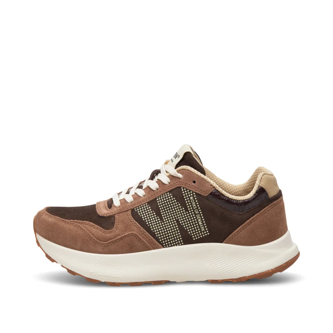 Woden | Mathilde Runner Suede Chocolate Multi - Afbeelding 3