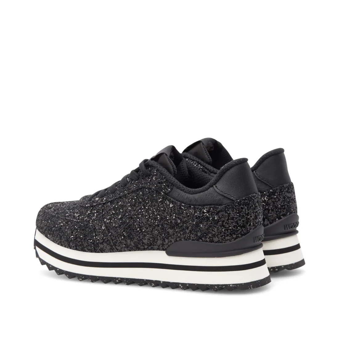 Woden | Ronja Sneakers Plateau Glitter Black - Afbeelding 5