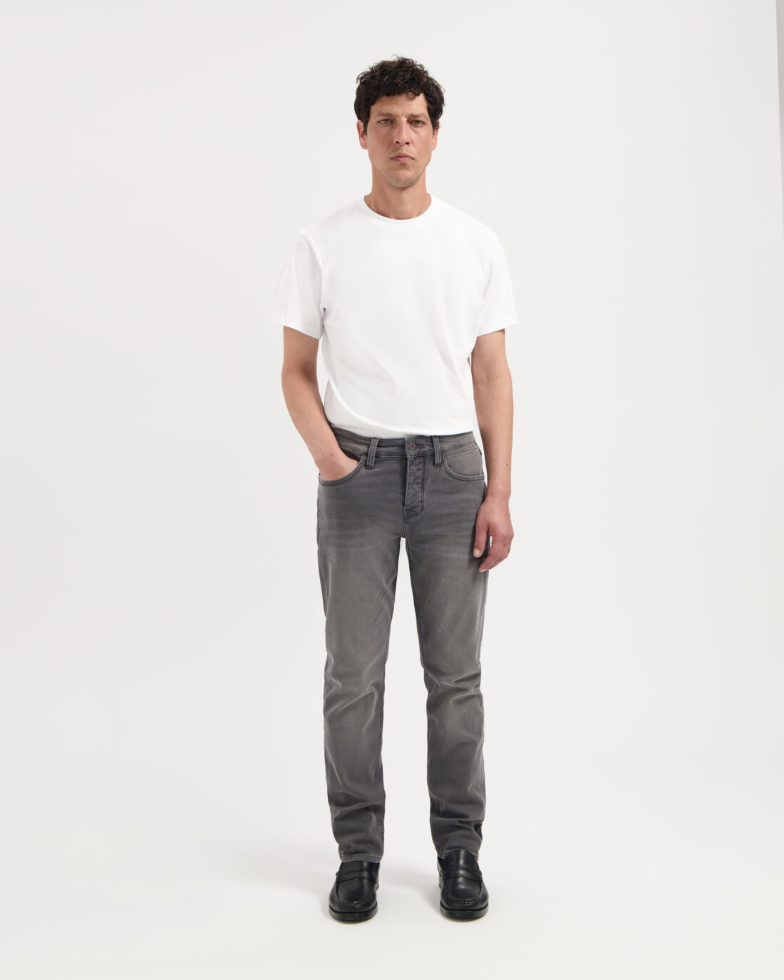 Kuyichi | Jim Regular Slim Stone Grey - Afbeelding 6