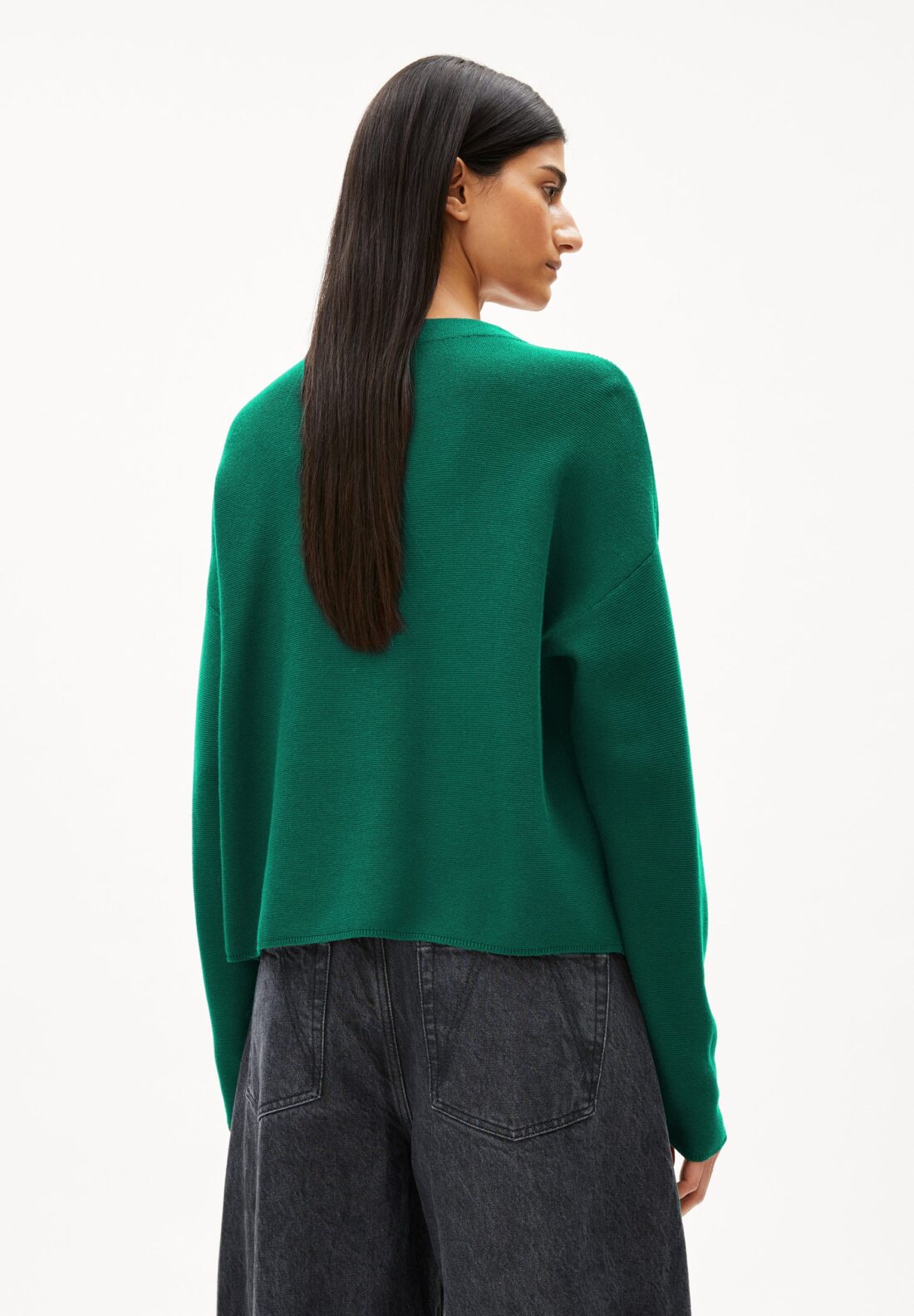 Sweater Merinaa Links Links Emerald Green - Afbeelding 3