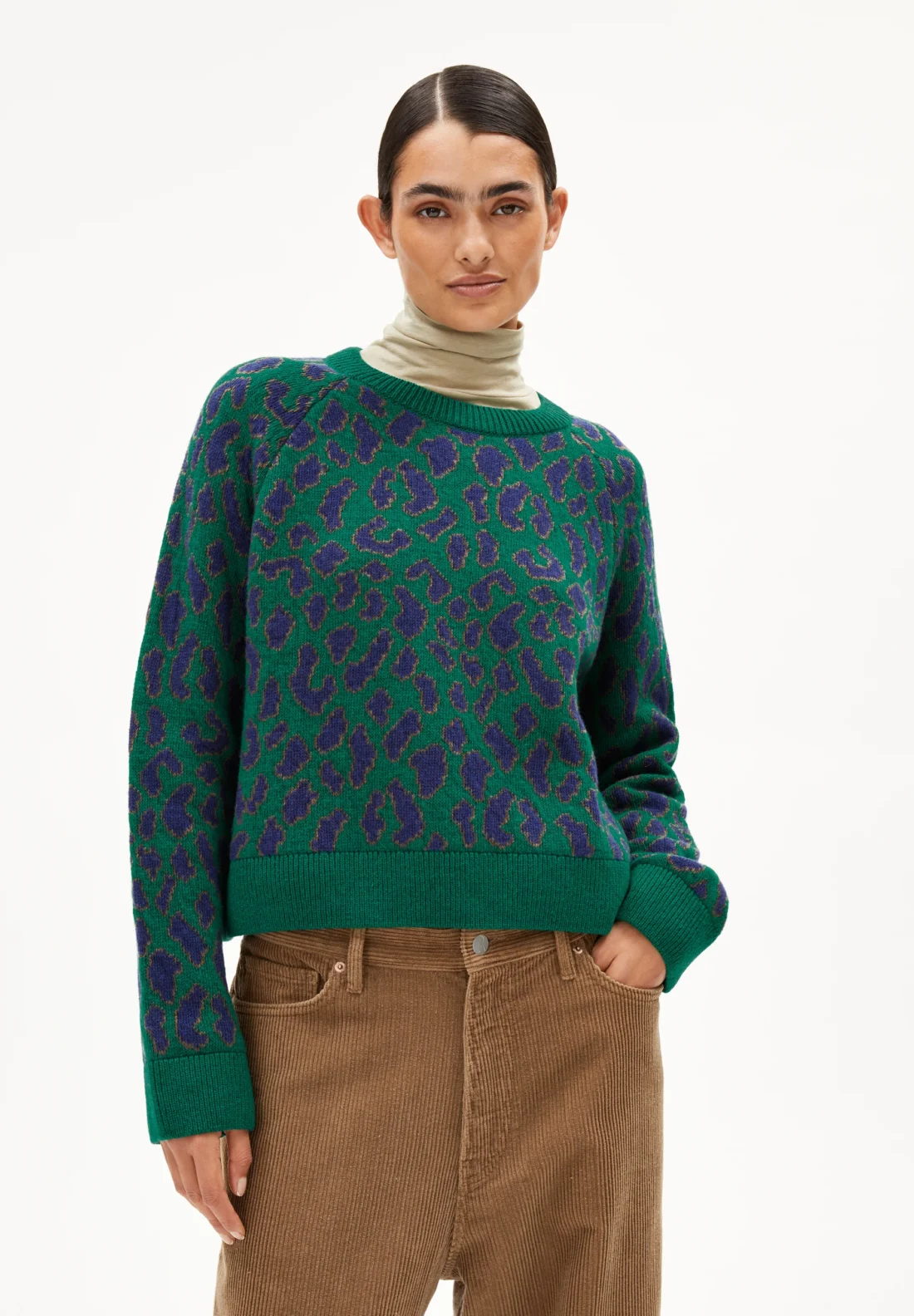 Trui Diliriaa Leopaa Emerald Green - Afbeelding 2