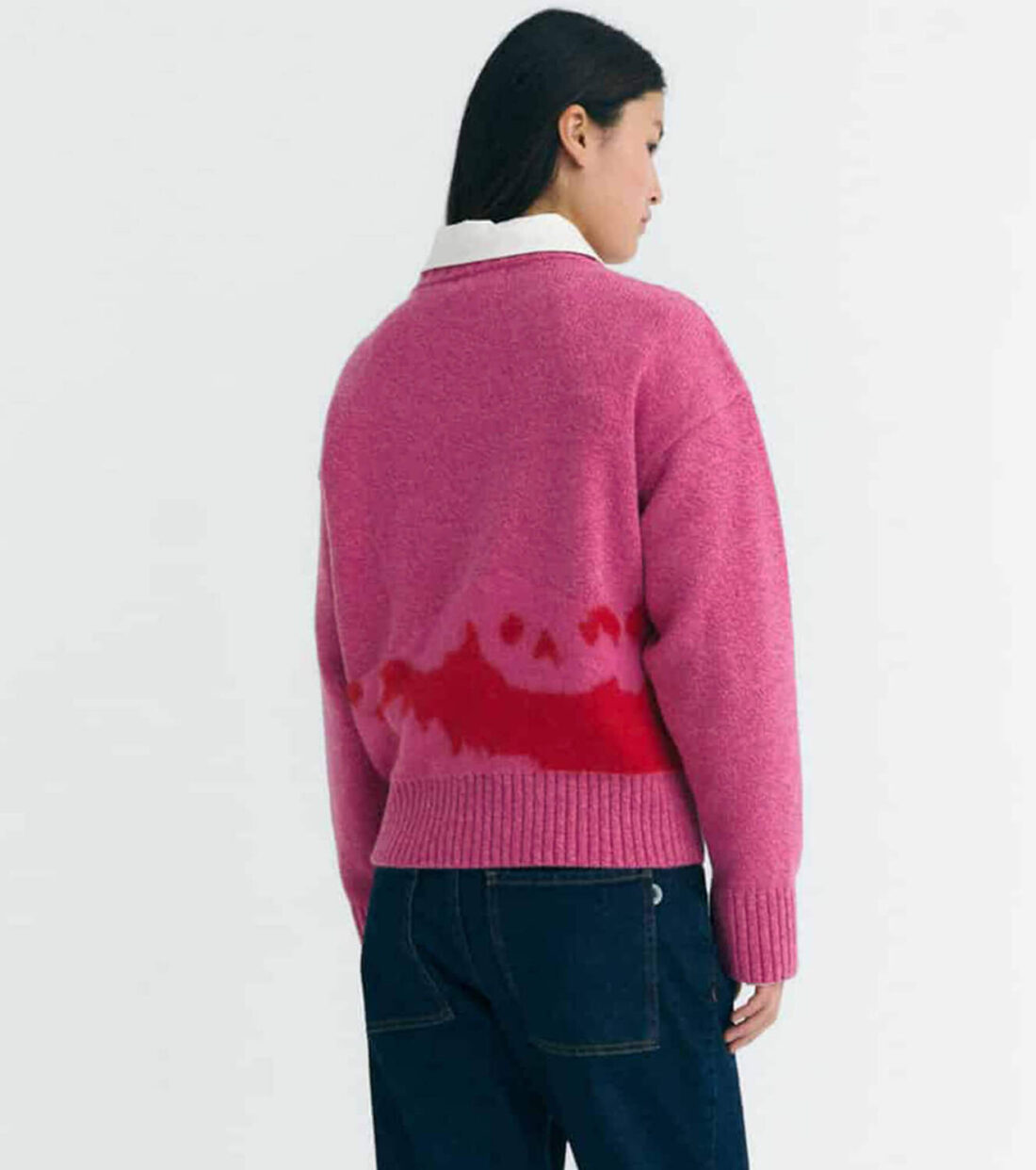 Thinking Mu Sweater Pink Petra - Afbeelding 2