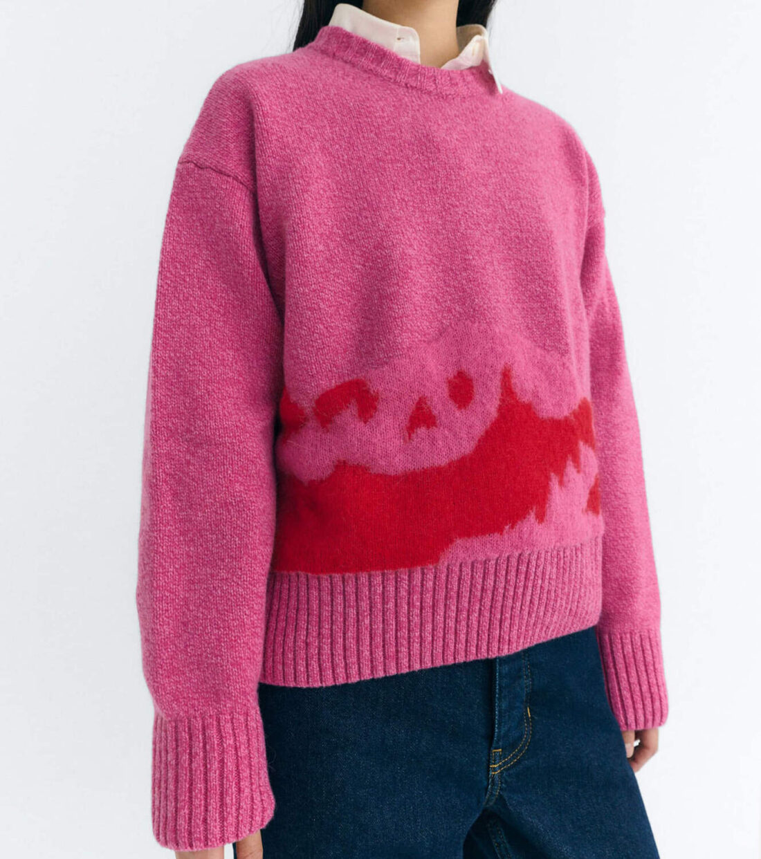 Thinking Mu Sweater Pink Petra - Afbeelding 3