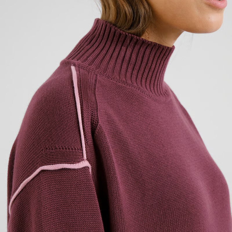 Dedicated | Sweater Sangis Fig Red - Afbeelding 3