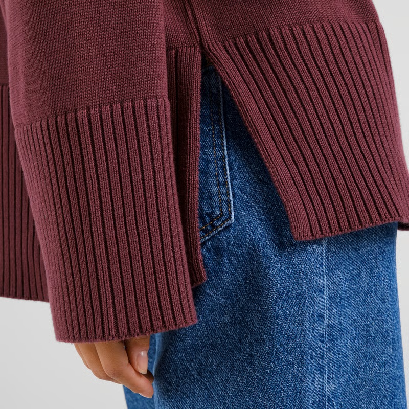 Dedicated | Sweater Sangis Fig Red - Afbeelding 4