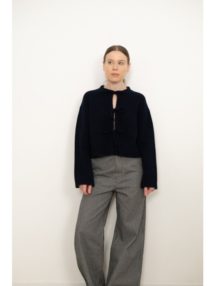 Alternative view of Cardigan Tie Detail Navy