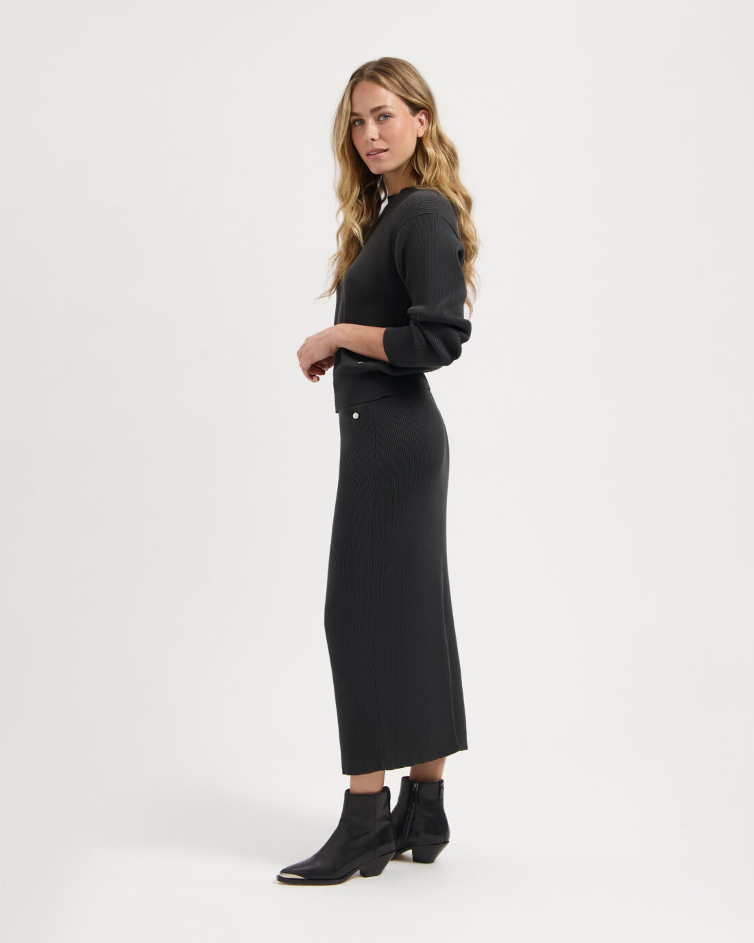 Kuyichi | Trui Katia Knit Woodland Grey - Afbeelding 2