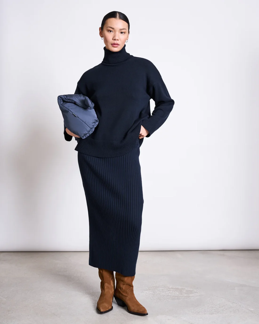 Trui Turtleneck Mua Nightfall GOTS - Afbeelding 3