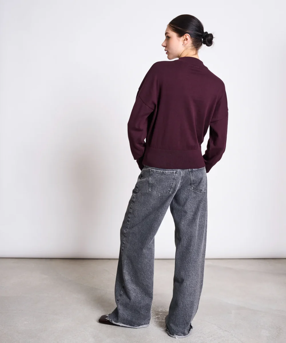 Alternative view of Trui Jumper Yin Cherry Lacquer GOTS