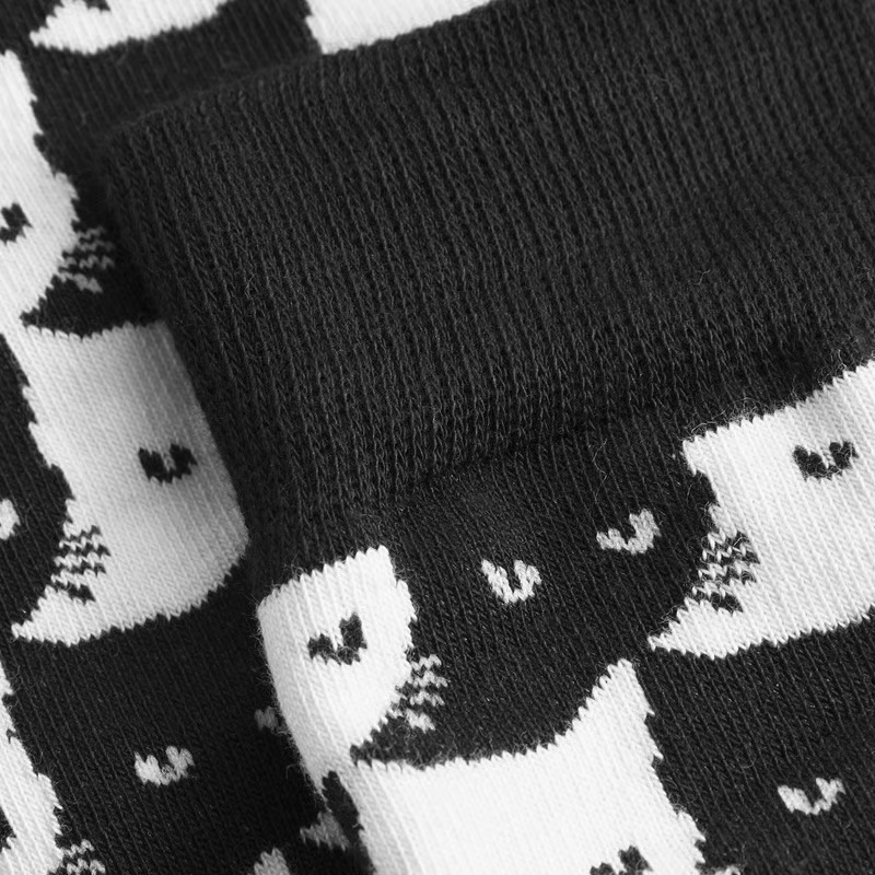 Alternative view of Sokken Sigtuna Pepita Cats Black