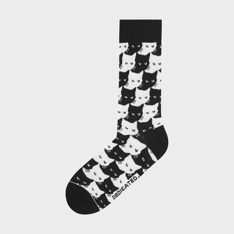 dedicated-brand-sokken-sigtuna-pepita-cats-black