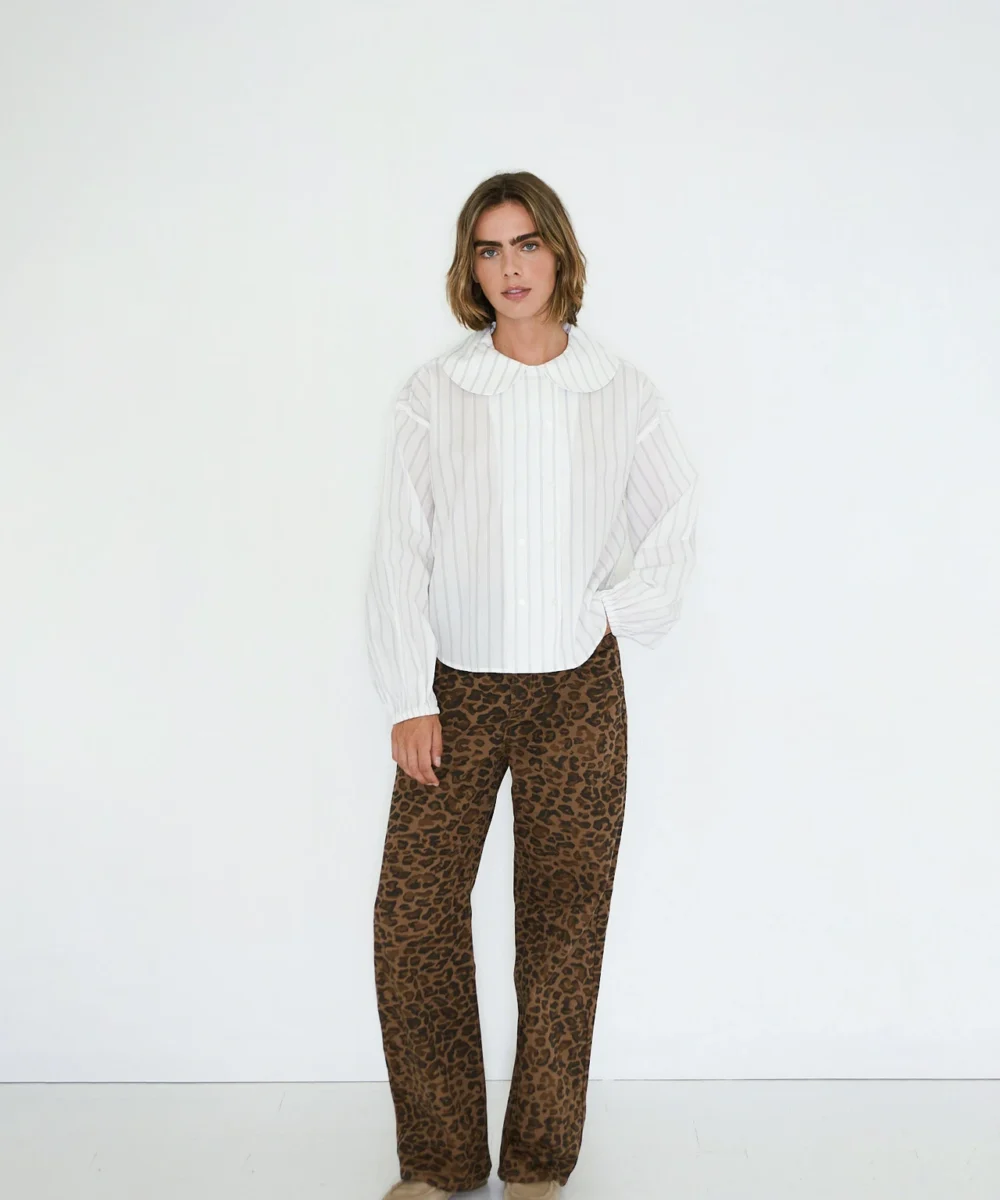 Alternative view of Blouse Striped Shirt White