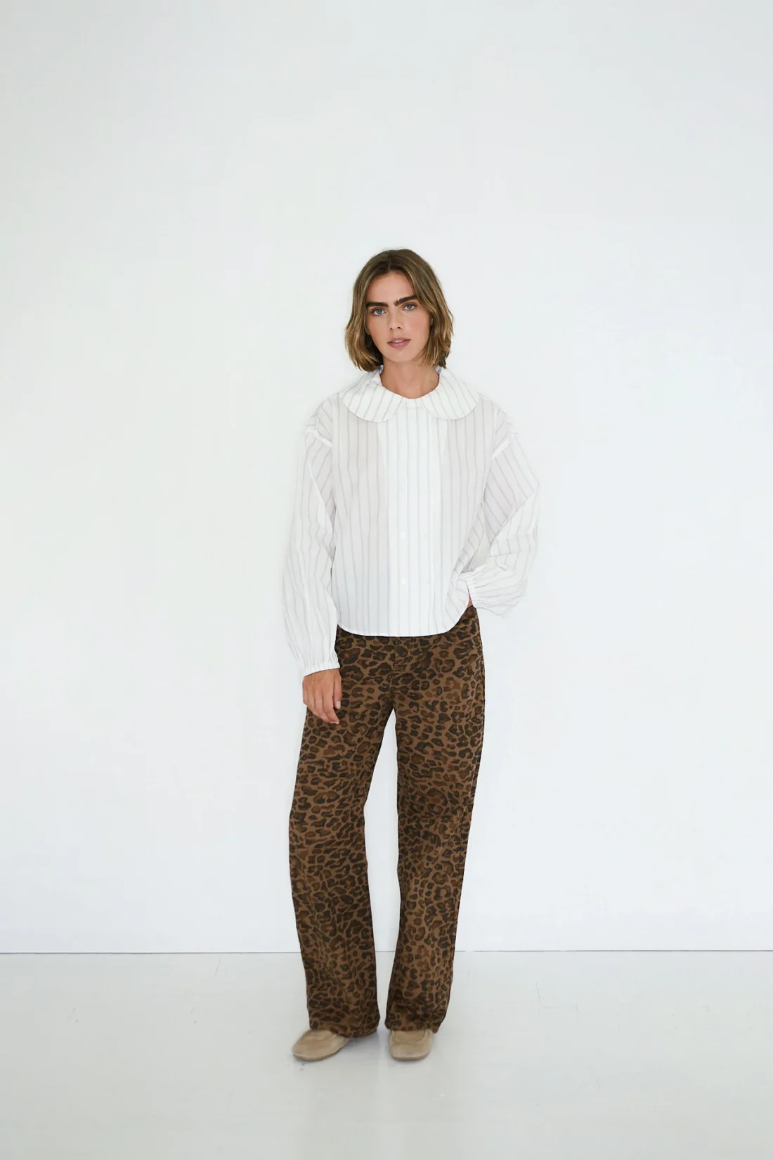 Blouse Striped Shirt White - Afbeelding 2
