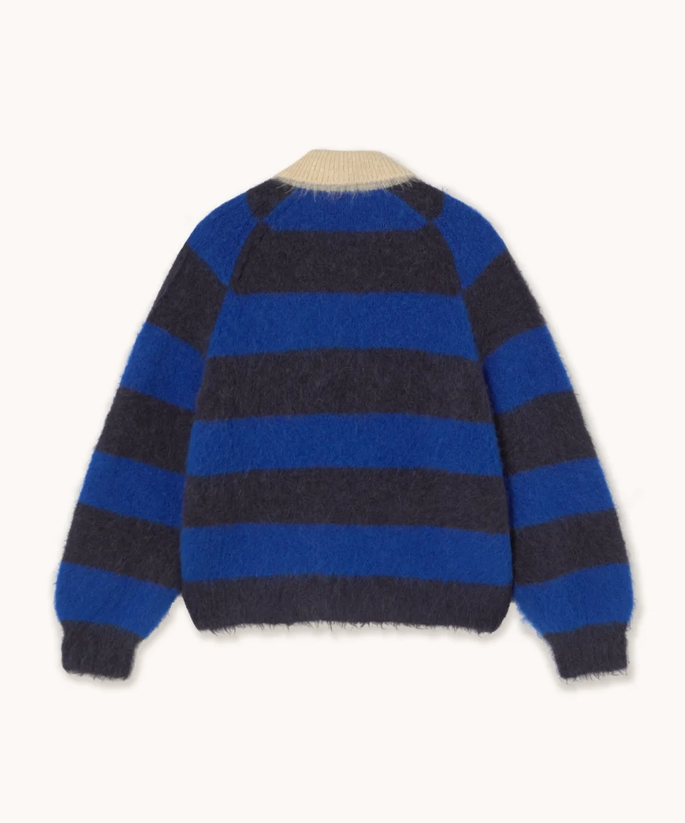 Alternative view of Frank Striped Polo Blue